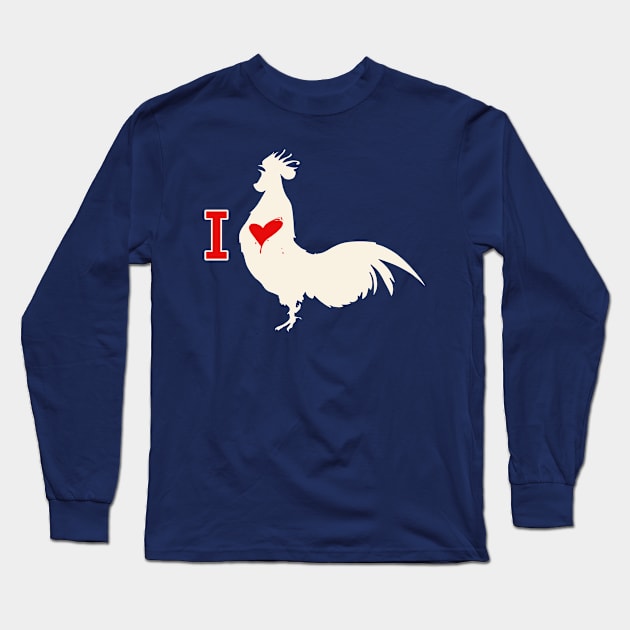 I Love Cock Long Sleeve T-Shirt by OldTony